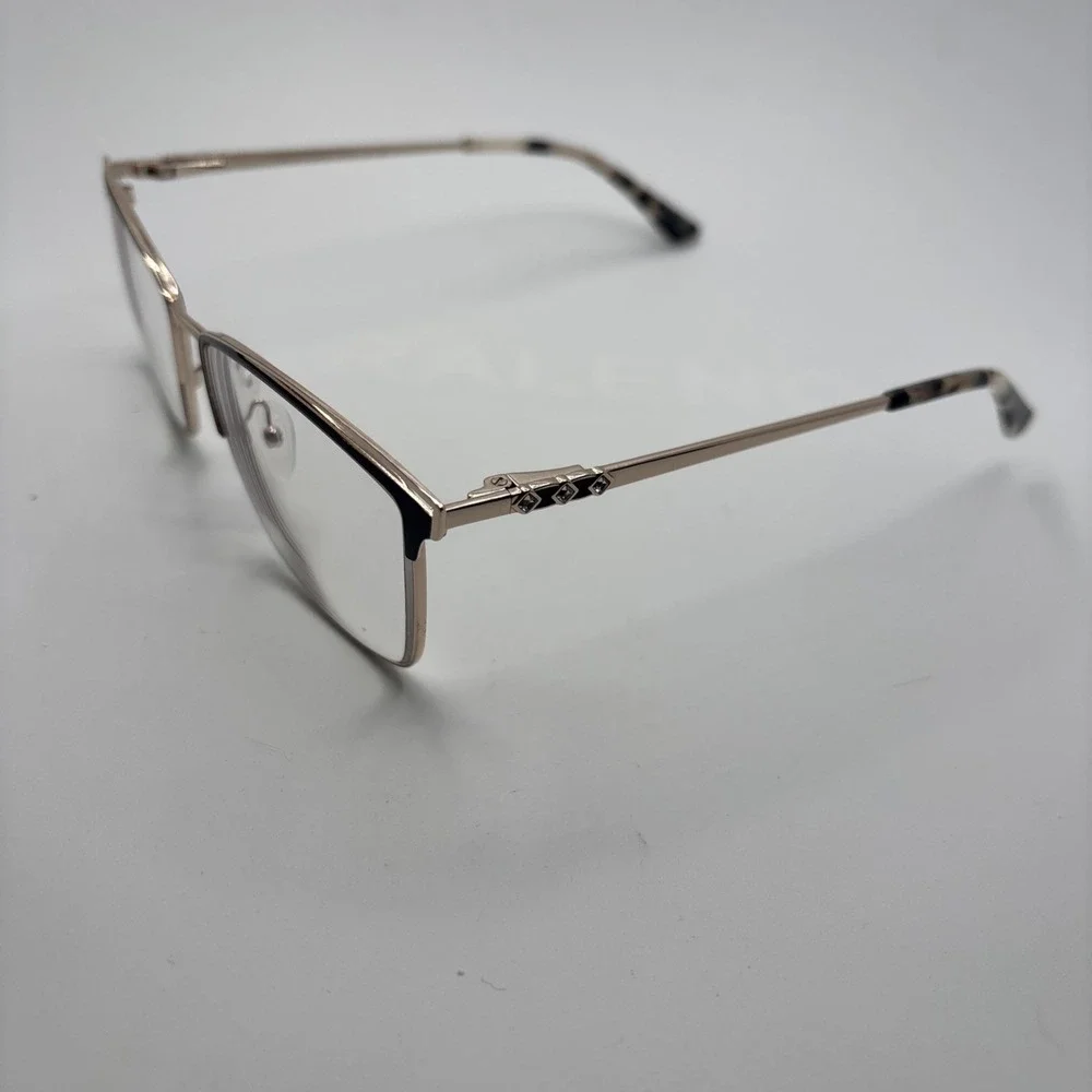 Marie Claire Women's 6346 Black/Gold Eyeglasses Frames Size 54-17-140mm #C190